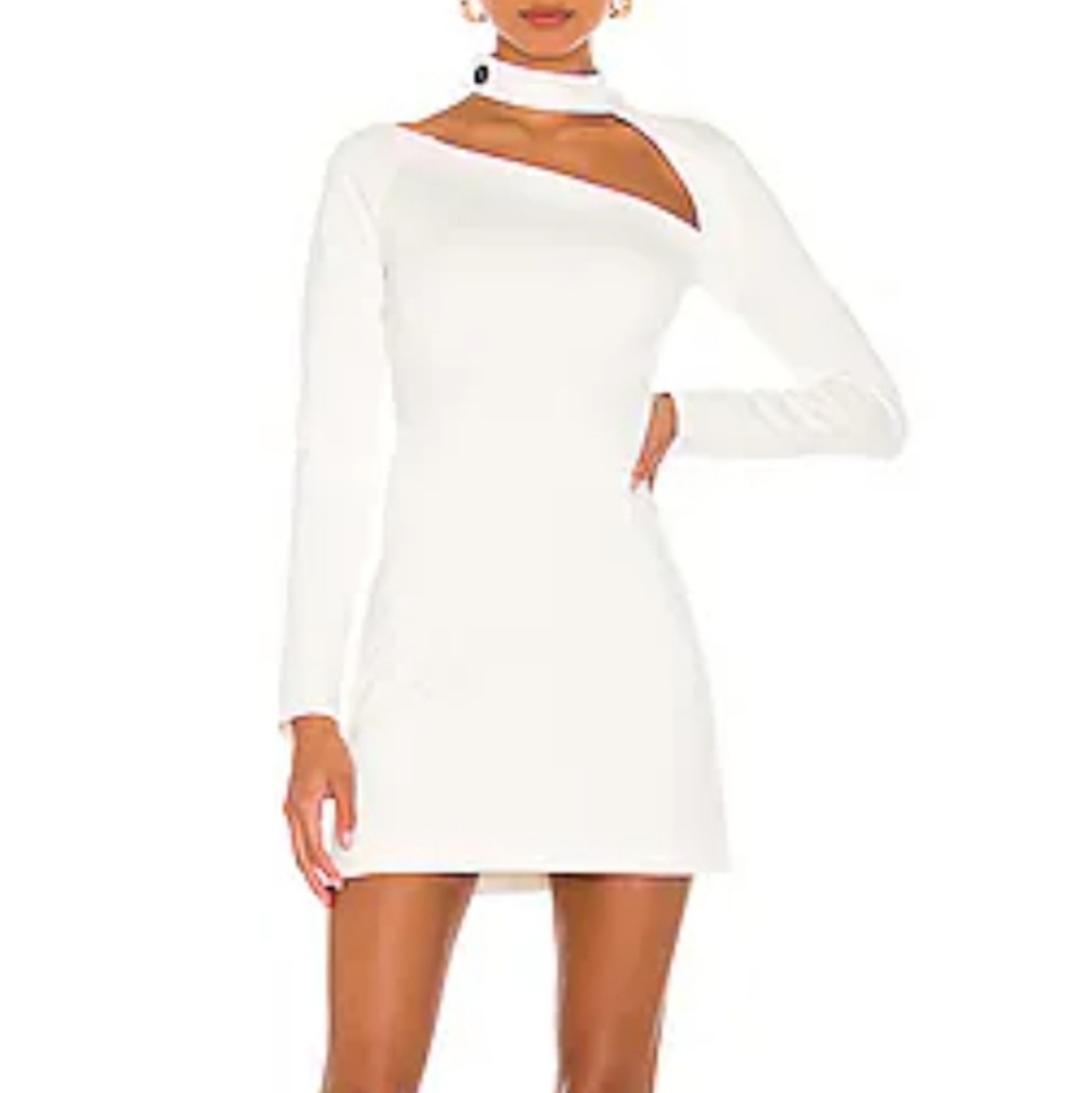 NWT Alexis x Revolve Women's White Ambrose Dress sz L